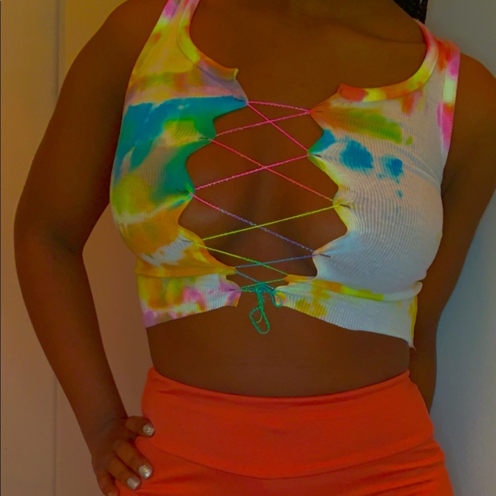 CUSTOM ITEM DYED MYSELF ✨ STRETCH MATERIAL - Picture 2 of 3